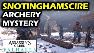 Mystery Archery Practice in Sherwood Forest  Snotinghamscire Mysteries  Assassins Creed Valhalla [upl. by Anina831]