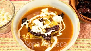 Sopa Tarasca Receta Michoacana [upl. by Atnohs]