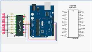 Arduino Tutorial 3  Shift Registers 74HC595 [upl. by Oibaf567]