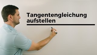 Tangentengleichung aufstellen  Mathe by Daniel Jung [upl. by Norahs]