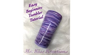 Easy beginners Tumbler with acrylic paint [upl. by Lammond]