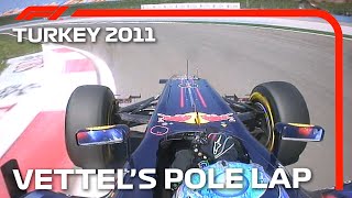 Sebastian Vettels Pole Lap  2011 Turkish Grand Prix [upl. by Nickie]