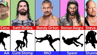 WWE Wrestlers Iconic Finisher Moves [upl. by Cherin903]