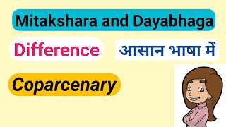 Dayabhaga and Mitakshara in Hindu law  Coparcenary in Hindu Law [upl. by Aramo981]