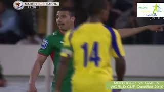 MAROC vs GABON  Eliminatoires Coupe du monde 2010 Match Aller [upl. by Brittnee149]