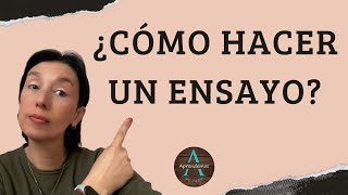 ¿CÓMO HACER UN ENSAYO Concepto y ejemplos  HOW TO DO AN ESSAY [upl. by Mainis]