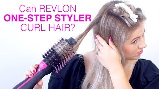 Can REVLON ONE STEP HAIR DRYER curl hair [upl. by Ahsain828]