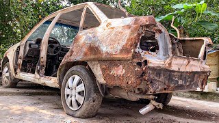 Restoration of a rusty 27yearold DAEWOO car [upl. by Abbotsen]