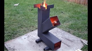 Simple Camping quotRocketquot Stove Build DIY [upl. by Nirac]