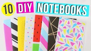 10 Easy DIY Notebooks For Back to school  Easy DIY School Supplies  Ellen Kelley [upl. by Arva701]