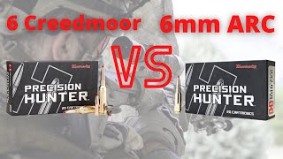 6 ARC vs 6 CREEDMOOR  Ballistics Comparison [upl. by Eneleh]