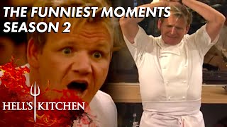 The FUNNIEST Moments Of Season 2  Hells Kitchen [upl. by Amsirhc]