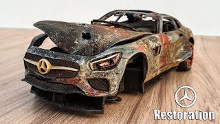 Destroyed MERCEDES Benz Amg GT  Incredible Restoration [upl. by Liagabba]