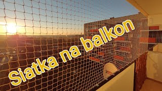 Siatka na balkon  montaż bezinwazyjny [upl. by Lacombe]