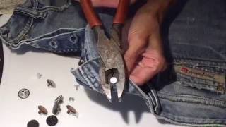 How to Remove Button from Jeans [upl. by Anawat]