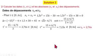Exercices corrigés Cinématique partie 2 [upl. by Akirehc]