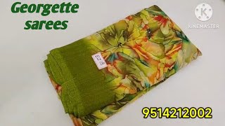 💐GEORGETTE SAREES COLLECTION 💐 20125evergreensarees brandedquality cod freeshipping [upl. by Otrevire]