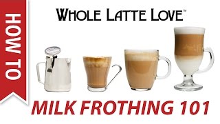 Milk Frothing for Beginners [upl. by Ajiam]