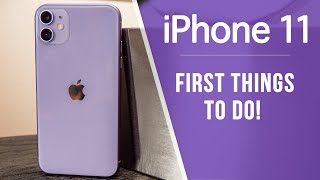 iPhone 11  First 13 Things To Do [upl. by Ayotas98]