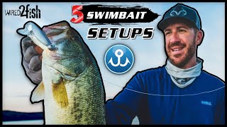 Jacob Wheelers 5 Ways to Rig Swimbaits for Bass [upl. by Ecidnak527]