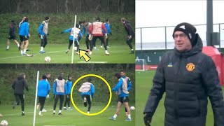 Ralf Rangnick GEGENPRESSING SETUP in Manchester United Training [upl. by Ennairod]