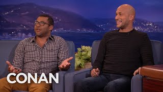 Key and Peele On The Most Annoying Background Extra Ever  CONAN on TBS [upl. by Ayhtak]