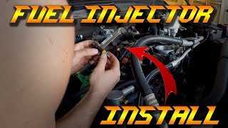 How to install 5 7L HEMI Fuel Injectors  HellRAM Build EP5 [upl. by Irrok840]