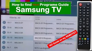 How to find my Program Guide on my Samsung TV [upl. by Darleen]