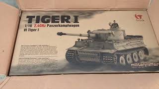 Taigen 116 RC Tiger Tank 1 Late Version Unboxing  TankUMuch [upl. by Bakerman656]