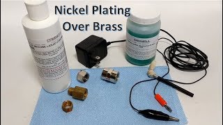 Nickel brush plating over brass with Caswell kit [upl. by Ylurt743]