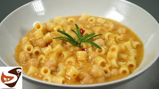 Pasta e ceci facile gustosa e salutare – Primi piatti [upl. by Tiffi]