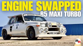 MENTAL 550BHP RENAULT 5 MAXI TURBO  ENGINE SWAP MADNESS [upl. by Nosraep]