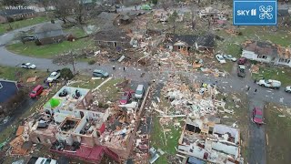 Bowling Green tornado aftermath [upl. by Iveksarap]