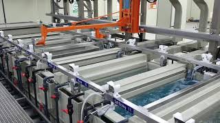 Automated Electroless Nickel Electroless Palladium Immersion Gold Plating Line With Carriers [upl. by Ardnazxela]