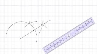 Matematika 6 razred  Konstrukcija ugla od 30 stepeni [upl. by Atinehs252]