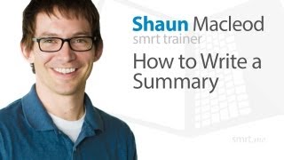 How to Write a Summary [upl. by Akeirahs]