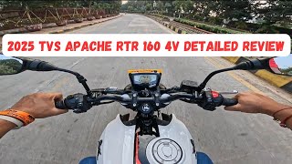 2025 TVS Apache RTR 160 4v Ride Review [upl. by Siraval]