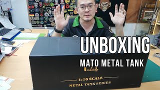 Unboxing MATO ALL METAL Tiger 1 RC Tank [upl. by Emyam865]