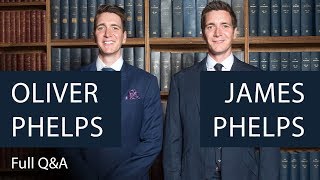 Oliver and James Phelps  Full QampA  Oxford Union [upl. by Nila943]