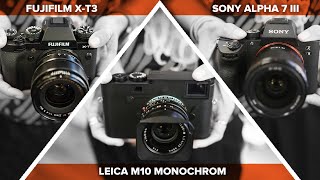 Black amp White Test  Leica M10 Monochrom vs Fujifilm vs Sony [upl. by Lambart]