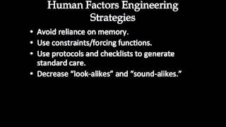 CPHQ Training Human Factors Engineering Strategies [upl. by Alameda198]