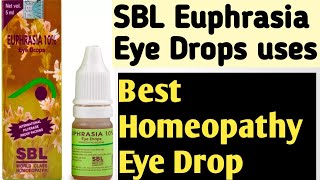 SBL Euphrasia 10 Homeopathic Eye drop Review amp UsesHINDI [upl. by Dwyer]