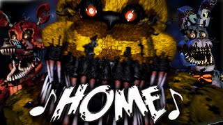 NateWantsToBattle Home FNaF LYRIC VIDEO FNaF Song [upl. by Ennaecarg]