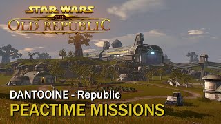 SWTOR Dantooine Peacetime Missions  Republic  Jedi Knight [upl. by Yemerej]