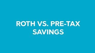 DC Explains Roth vs PreTax Savings [upl. by Elleret]