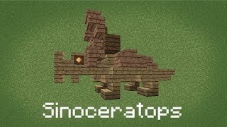 Minecraft  How To Build Sinoceratops [upl. by Lasorella]