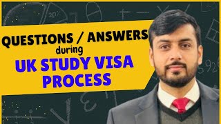 Questions Answers during UK Study Visa Processing [upl. by Silado]