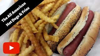 Classic Hot Dogs And French Fries  Power Air Fryer Oven [upl. by Enram]