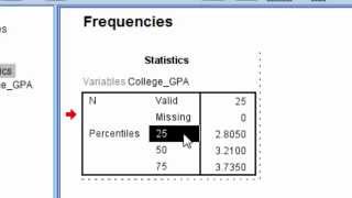 How to Calculate Percentiles in SPSS [upl. by Marian232]