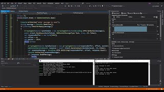 C ClientServer WebSocket Application in ASPNet Core  Visual Studio [upl. by Lipson]